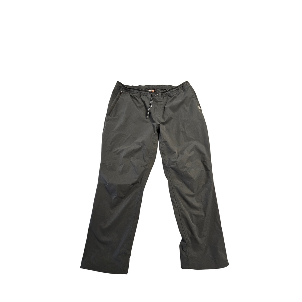 LL Bean Mens XL 28 Gray Recycled Polyester Stretch Pull On Performance Pants